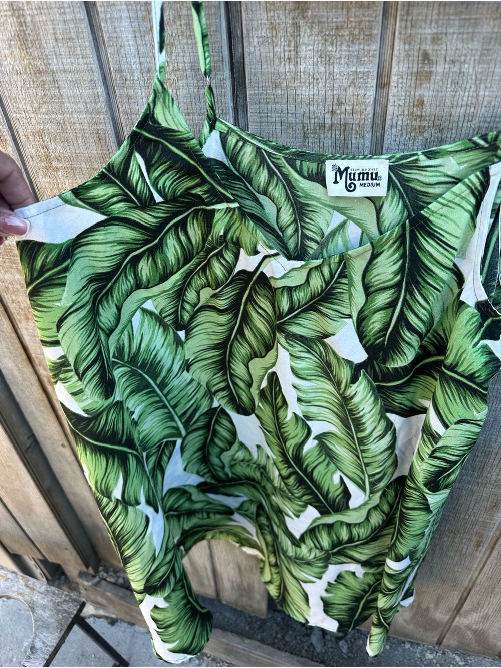 Show Me Your MuMu Green Tropical Leaf Print Cami Top